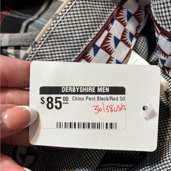 Plaid Men's Pants in Black and Tan - Picture 10 of 14